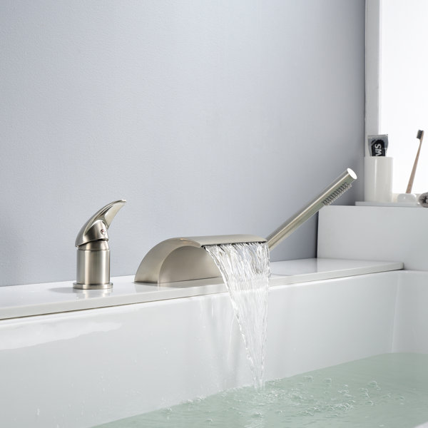 sumerain Bathtub Faucet Deck Mount, Bath Tub Faucet with High Flow ...